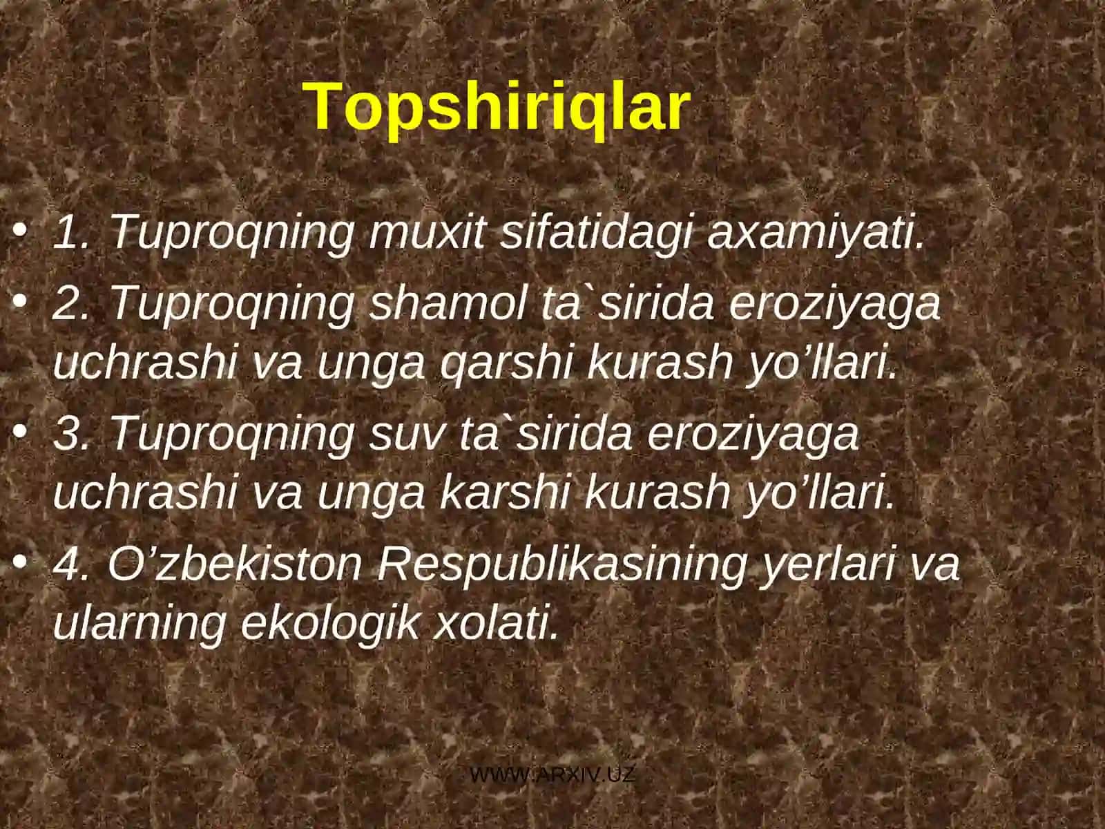 Tuproq eroziyasiga qarshi kurashish choralari 2