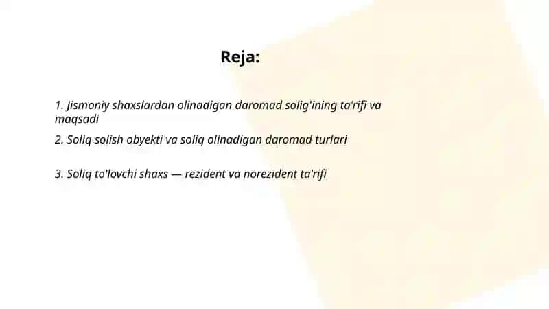 Jismoniy shaxslardan olinadigan daromad solig'i 2