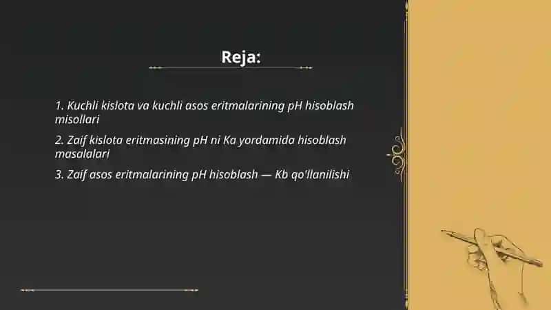 Eritma muhiti aniqlashga doir masala va misollar 2