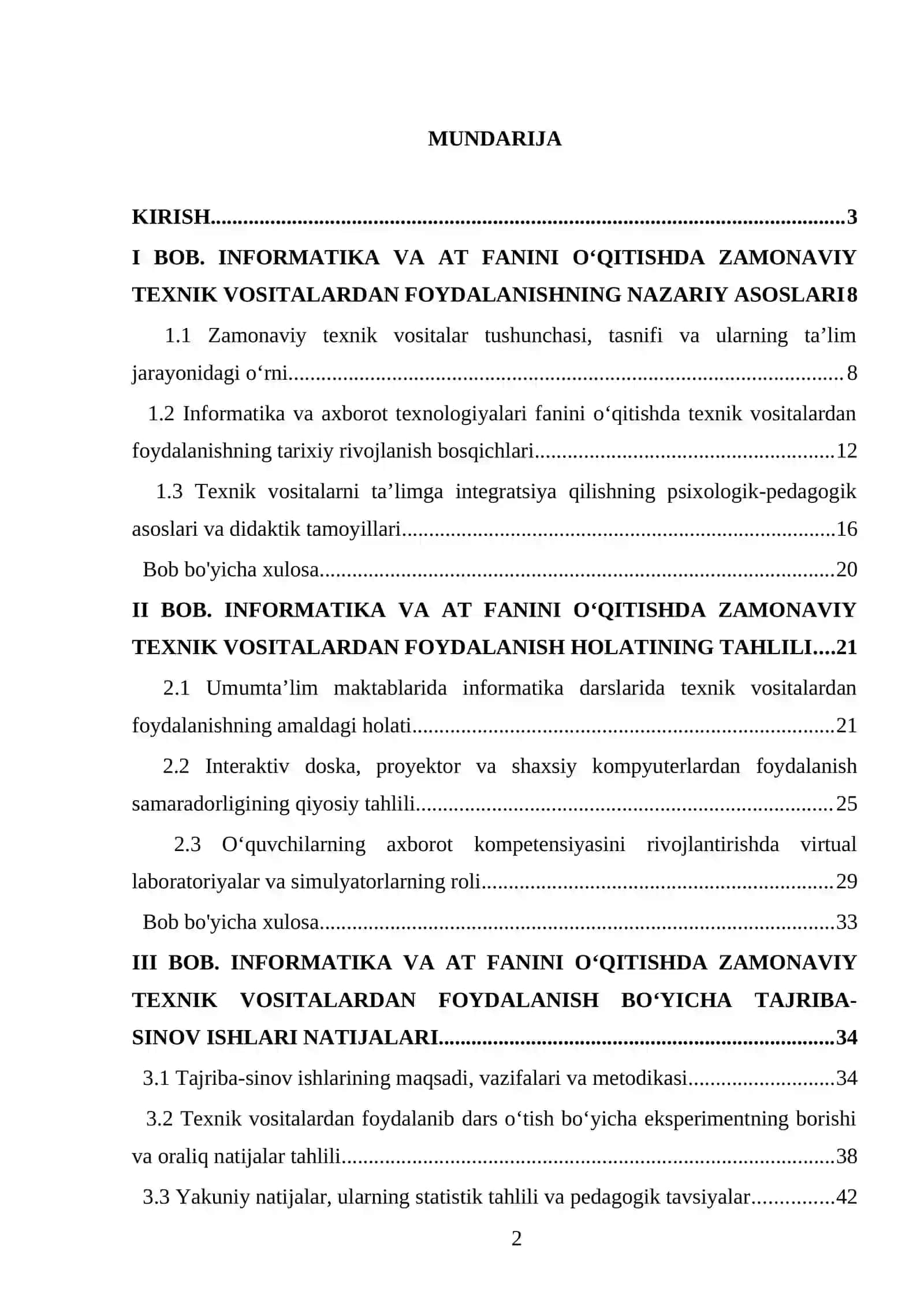 Informatika va at fanini o’qitishda zamonaviy texnik vositalardan foydalanish 2