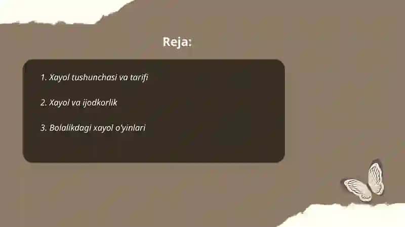 Xayol haqida 2