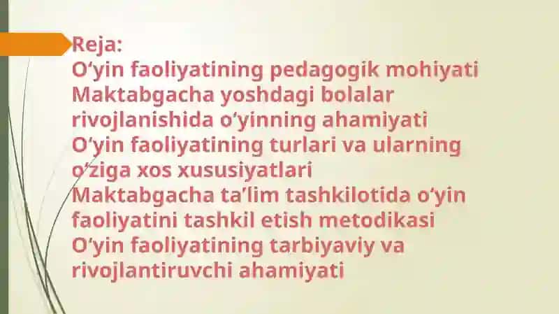 Maktabgacha ta’lim tashkilotida o‘yin faoliyati: mohiyati va o‘ziga xosligi 2