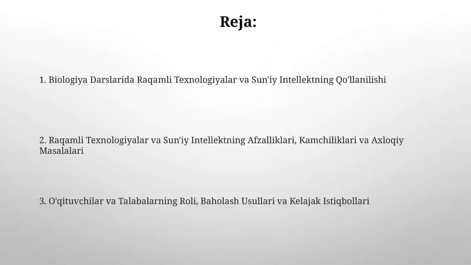 Biologiya darslarida raqamli texnologiyalar va suniy intelektdan foydalanish 2