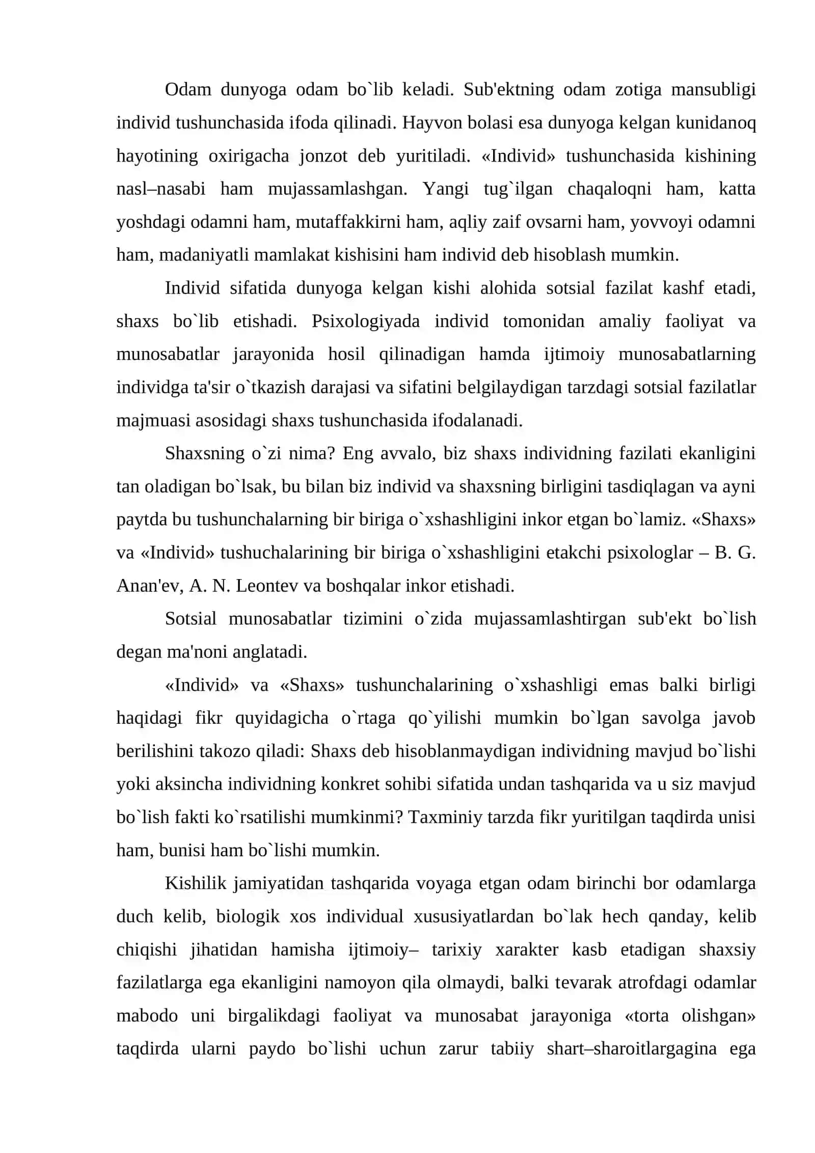 MAVZU: SHAXSNI MULOQOT USULLARIGA O'RGATISH 2