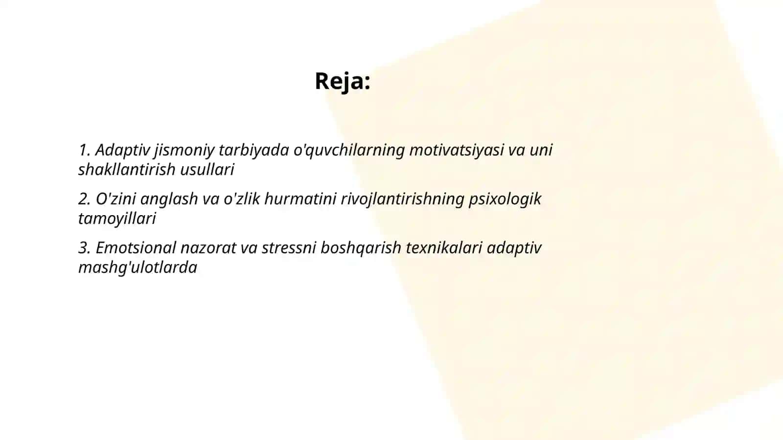 Adaptiv jismoniy tarbiyaning psixologik aspektlari 2