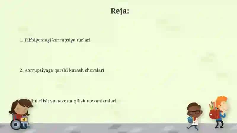 Tibbiyotda karrupsiya va uni oldini olishga qaratilgan chora tadbirlar 2