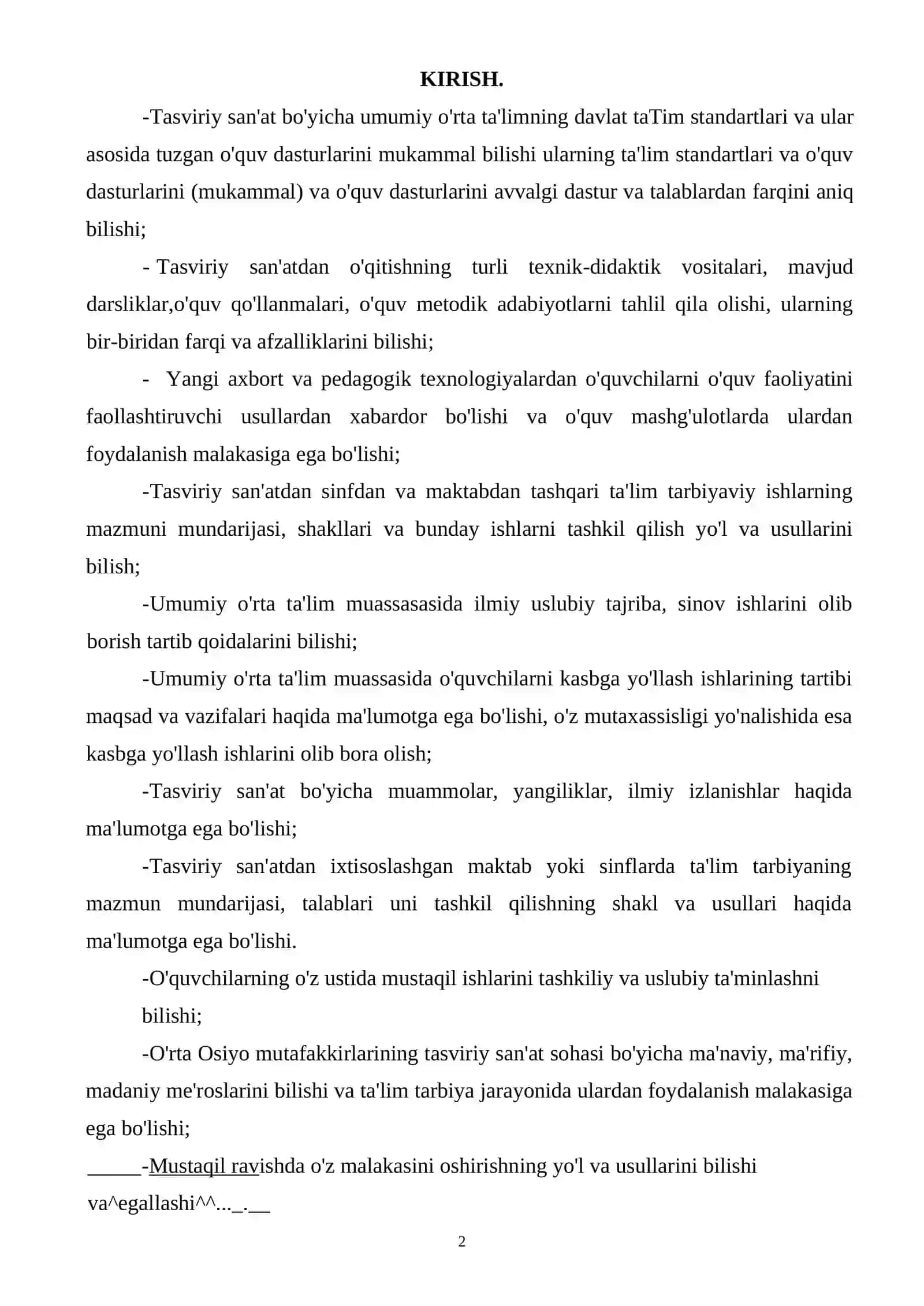 Tasviriy san`at darslarida o`zbek xalqining milliy an`analridan foydalanish 2