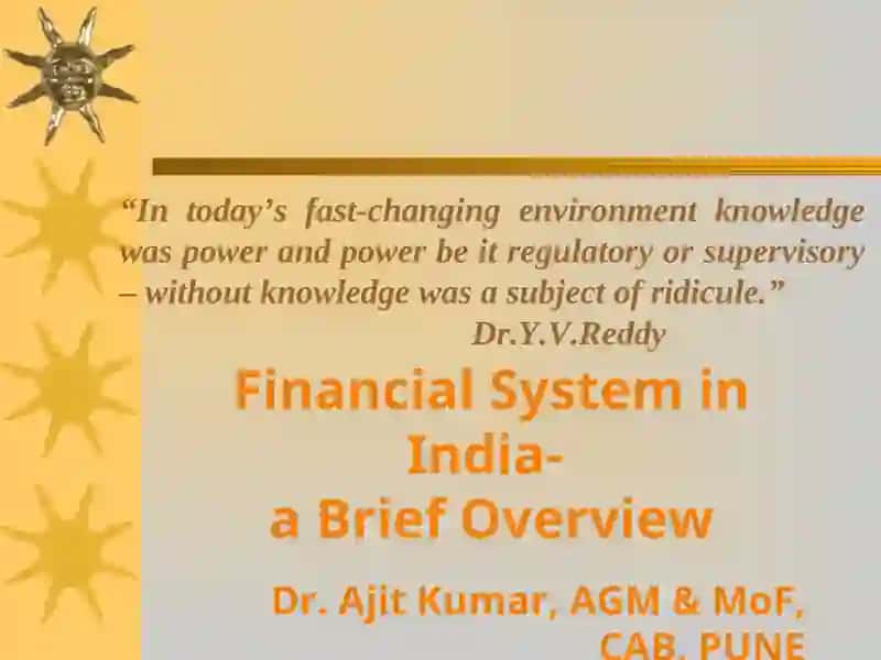 Financial System in India- a Brief Overview 2