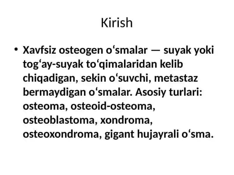 Xavfsiz osteogen o‘smalar 2