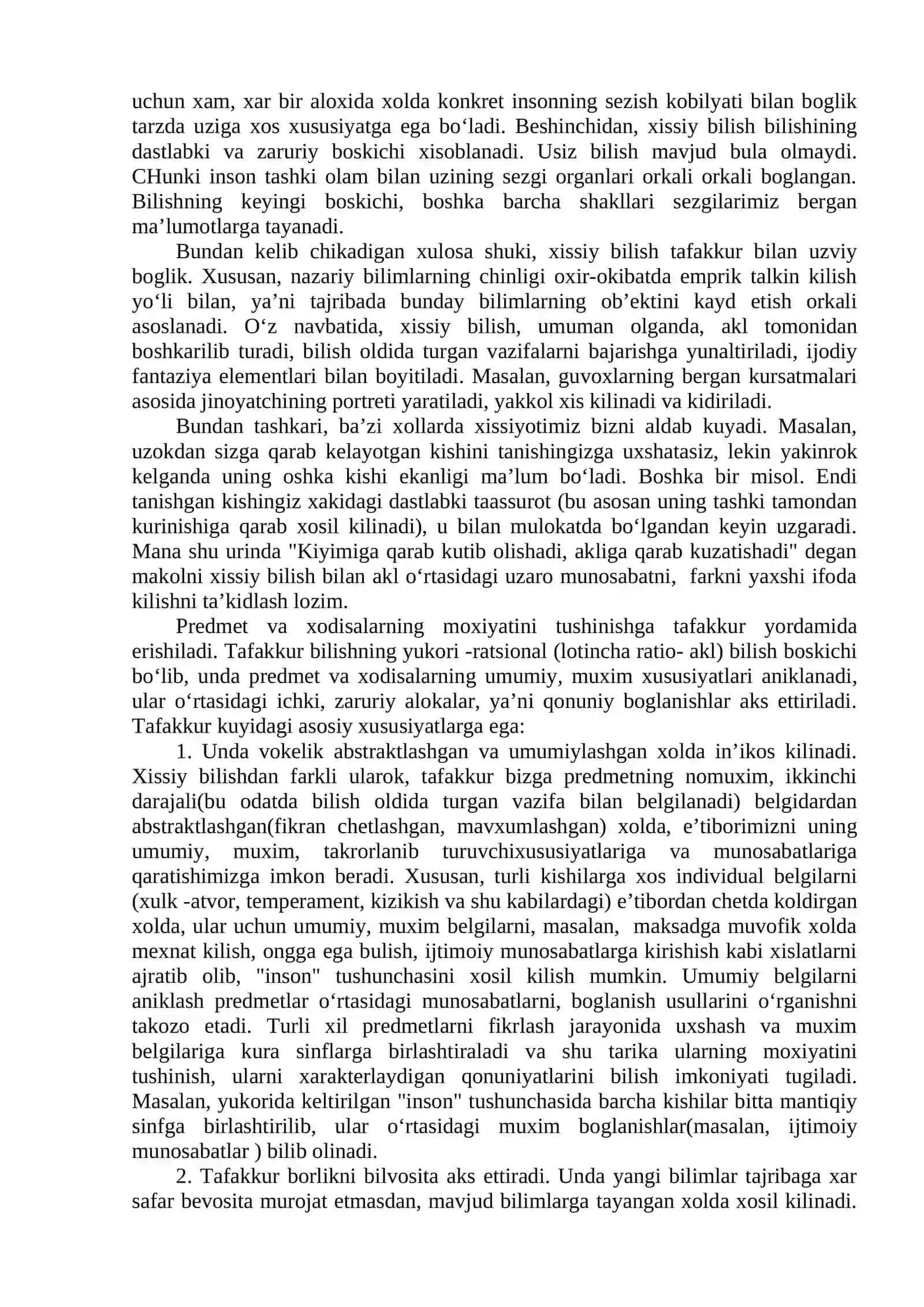 Mantiq bilish nazariyasining tarkibiy qismi 2