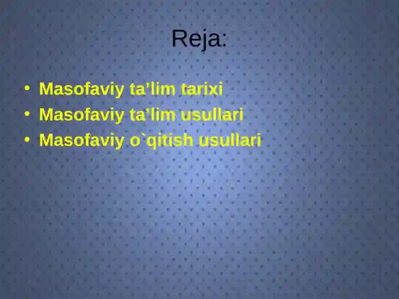 Masofaviy ta`lim platformalari va ularning yaratilish tarixi 2
