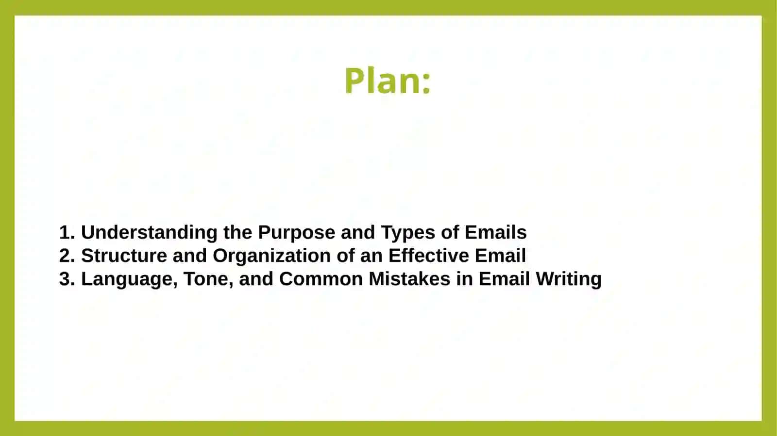 Writing an email 2