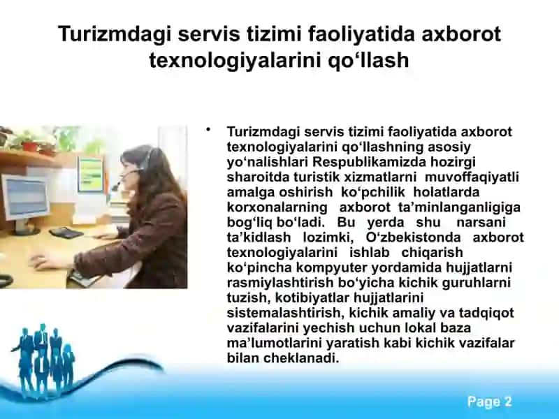 Tashish jarayonlarining axborot bilan taminlashning o'ziga xos xususiyatlari 2