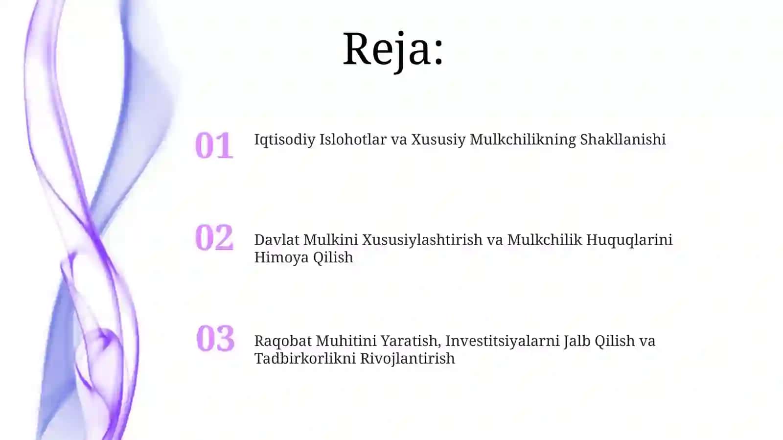 Iqtisodiy Islohotlar va Xususiy Mulkchilikning Shakllanishi 2