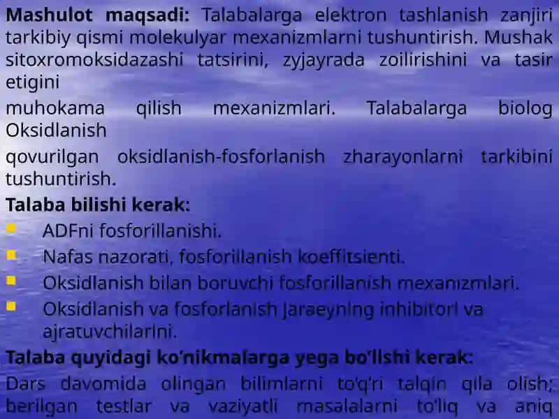 OKSIDLANISH FOSFORILLANISH 2