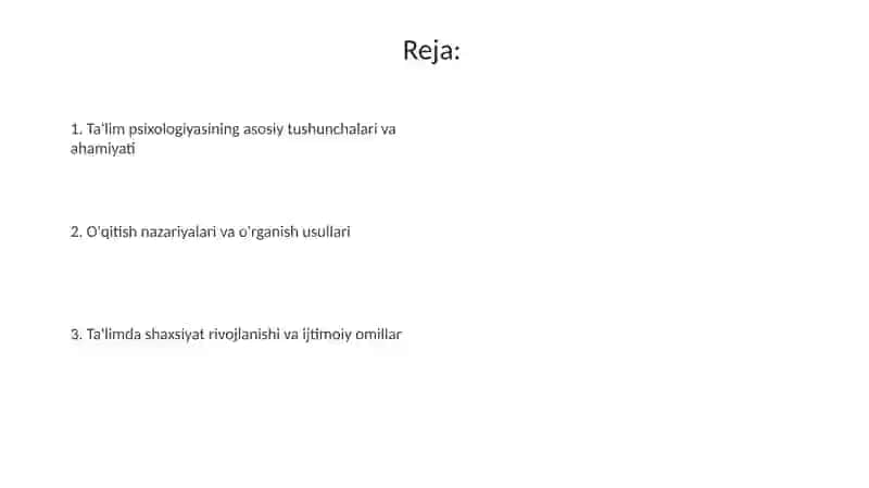 Talim va tarbiya psixologiyasi 2
