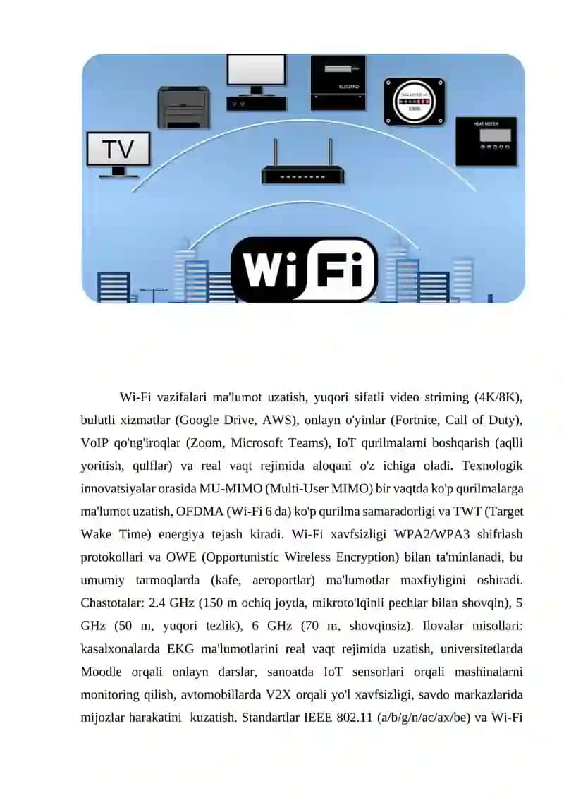 Wi-Fi texnologiyasi 2