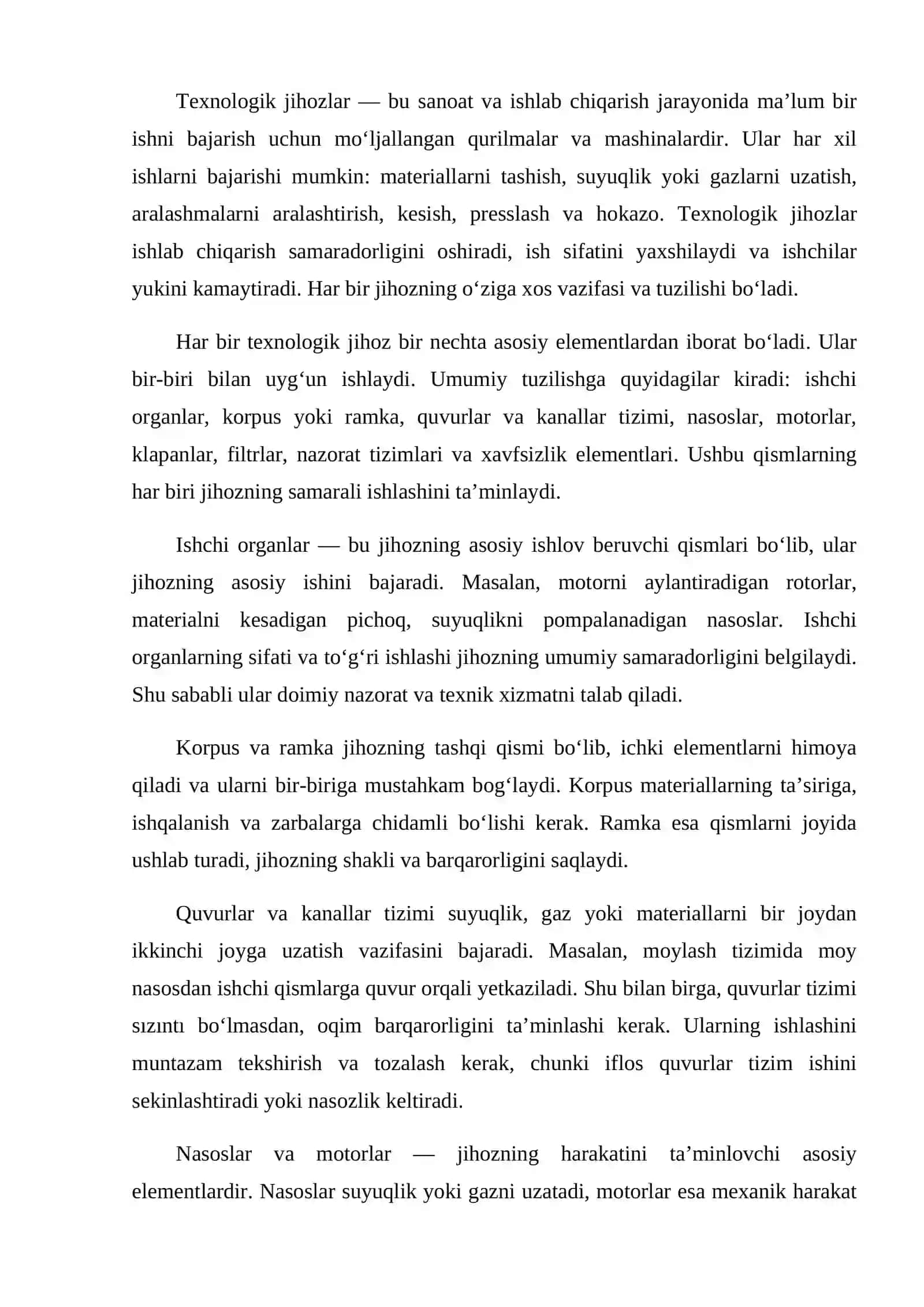 Texnologik jihozlar 2