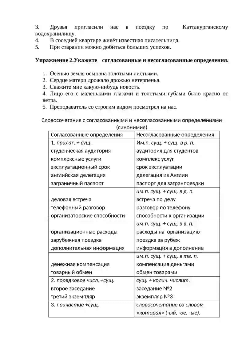Определительные отношения в простом и сложном предложениях 2