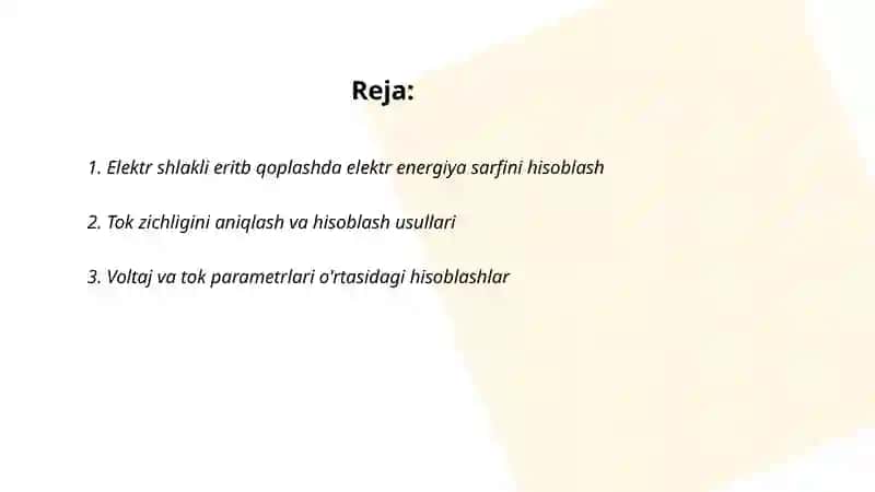 Elektr shlakli eritb qoplash parametrlarni hisoblash 2