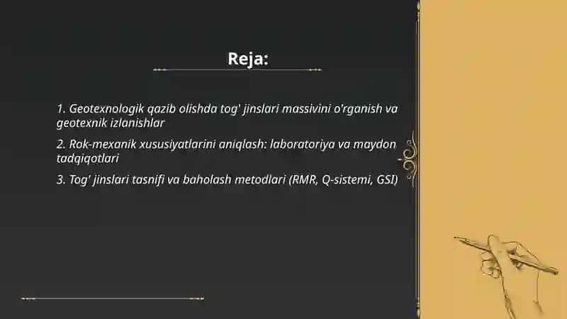 Foydali qazilmalarni geotexnologik usulda qazib olishda tog' jinslari massivini ushlab turish va boshqarish 2