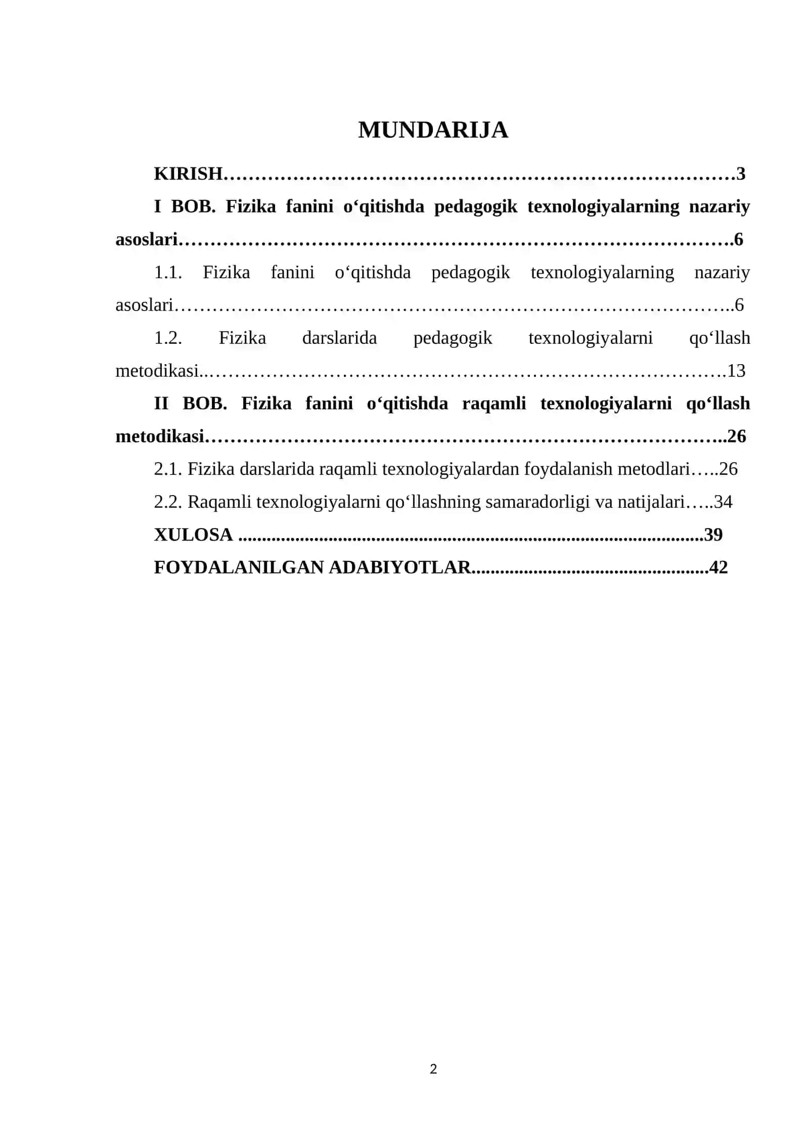 Fizika fanini o‘qitishda “Pedagogik Texnologiyalar”dan foydalanish 2
