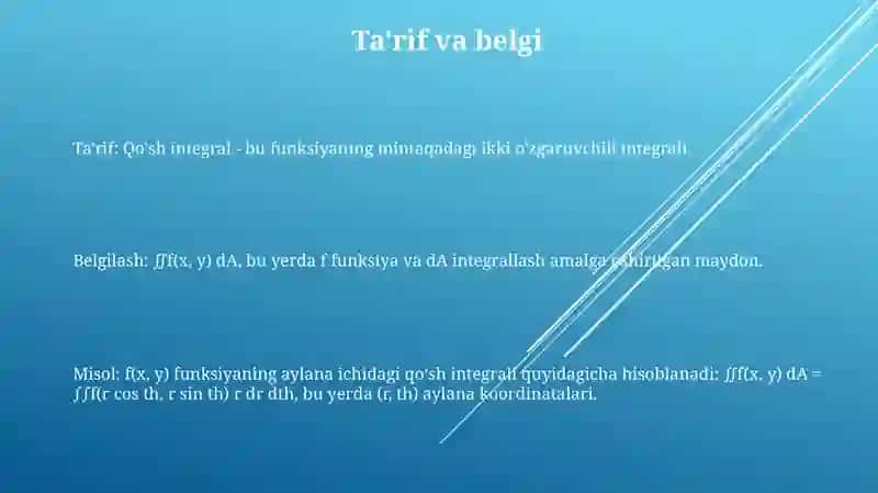 Ikki Karrali Integrallar 2