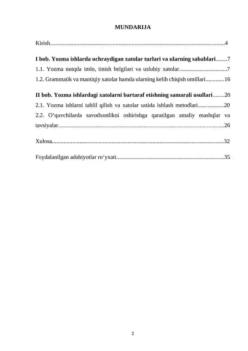 Yozma ishlardagi xatolarni bartaraf etishning samarali usullari 2