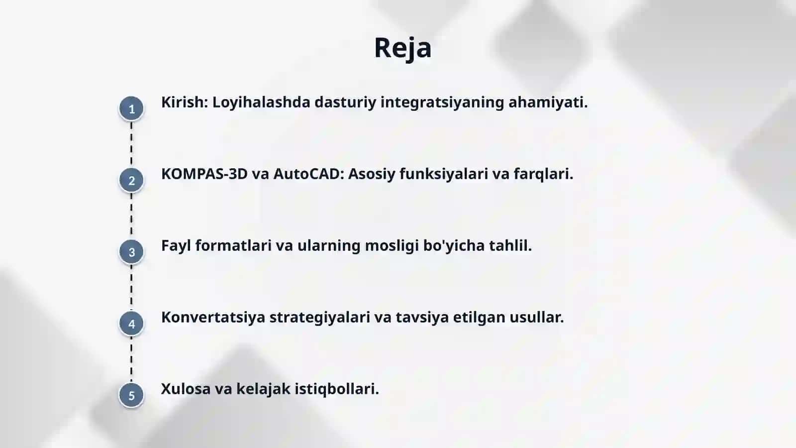 KOMPAS-3D va AutoCAD integratsiyasi: fayl 2