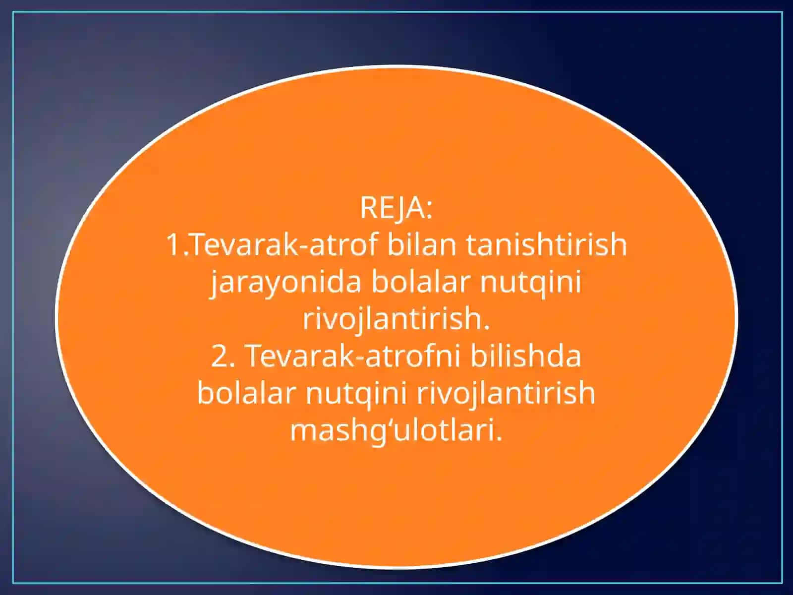 Tevarak-atrof bilan tanishtirish jarayonida bolalar nutqini rivojlantirish 2