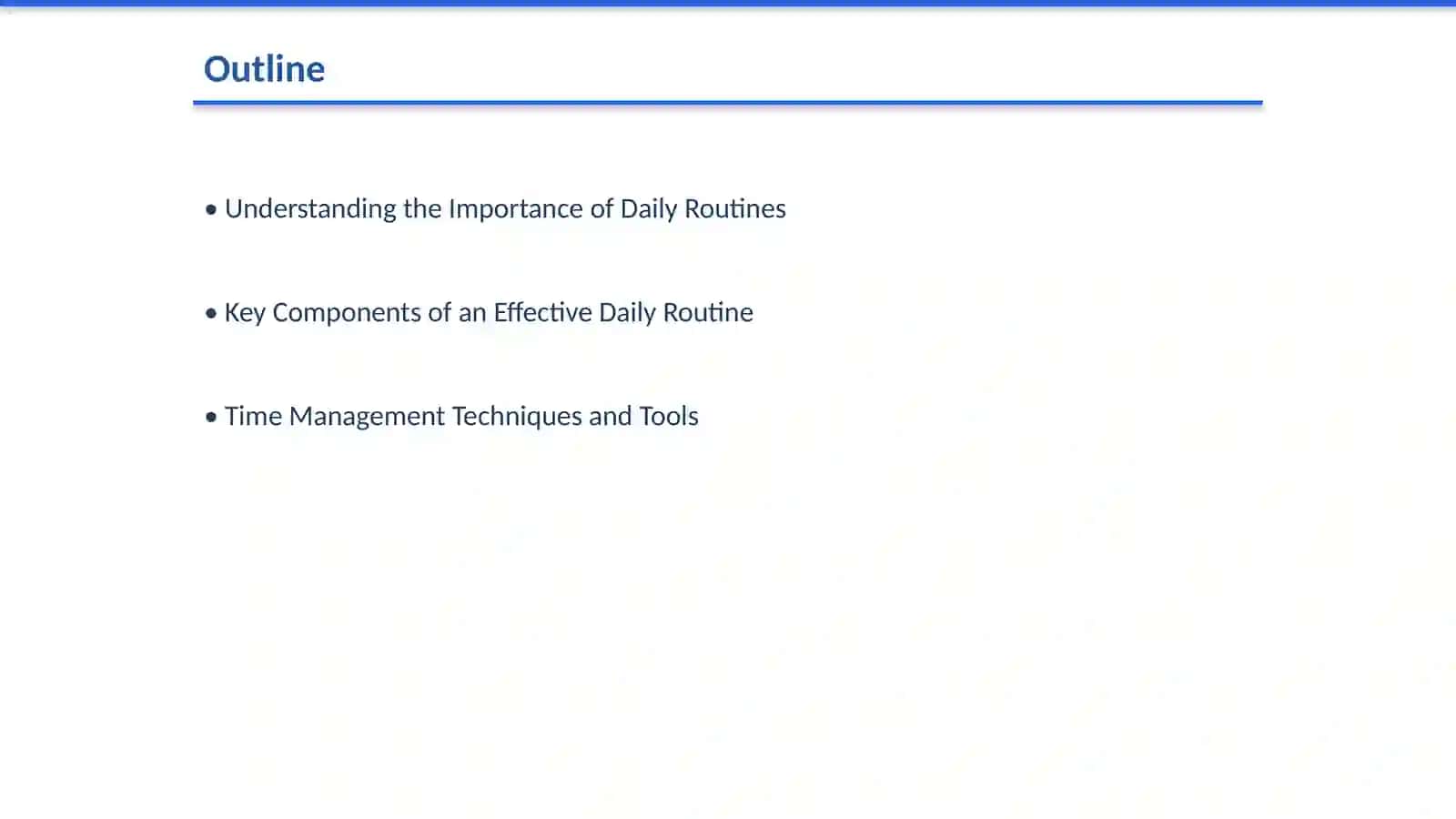 My daily routine and how I manage my time 2