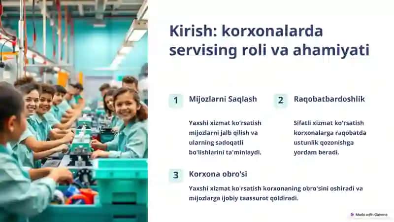 Tovar iste'molchilari va tashkilot xizmatlari servisi 2