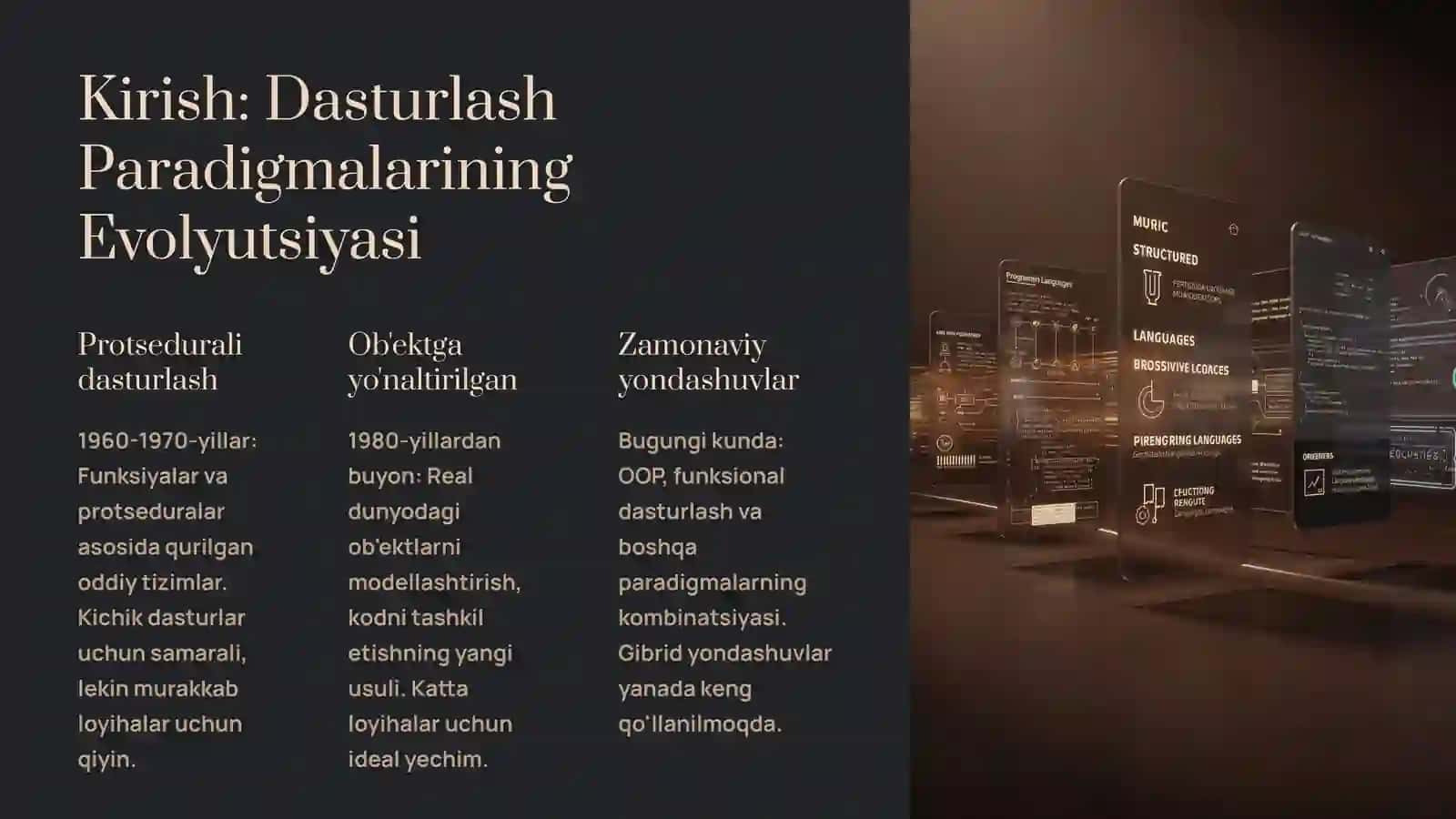OOP Afzalliklari: Amaliy Dasturlashda Yangi Imkoniyatlar 2
