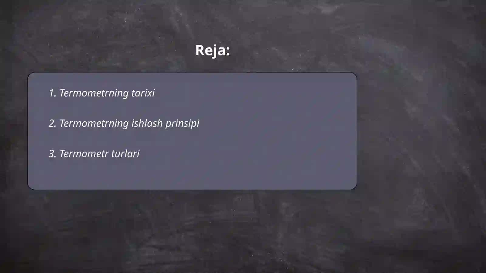 Termometr mavzusida slaydlar 2