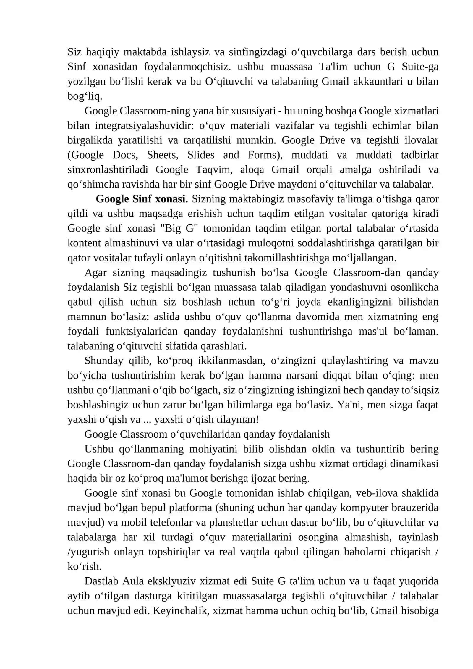 9-Amaliy mashg`ulot. Google Classroom veb-xizmatidan foydalanib masofaviy o‘quv kursini yaratish. Elektron doskalar uchun interfaol taqdimotlar tayyorlash 2