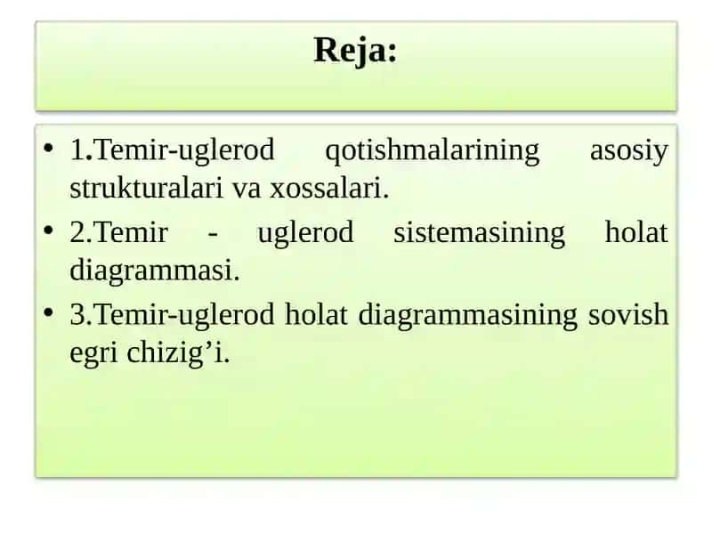 Temir-uglerоd qоtishmаlаri 2