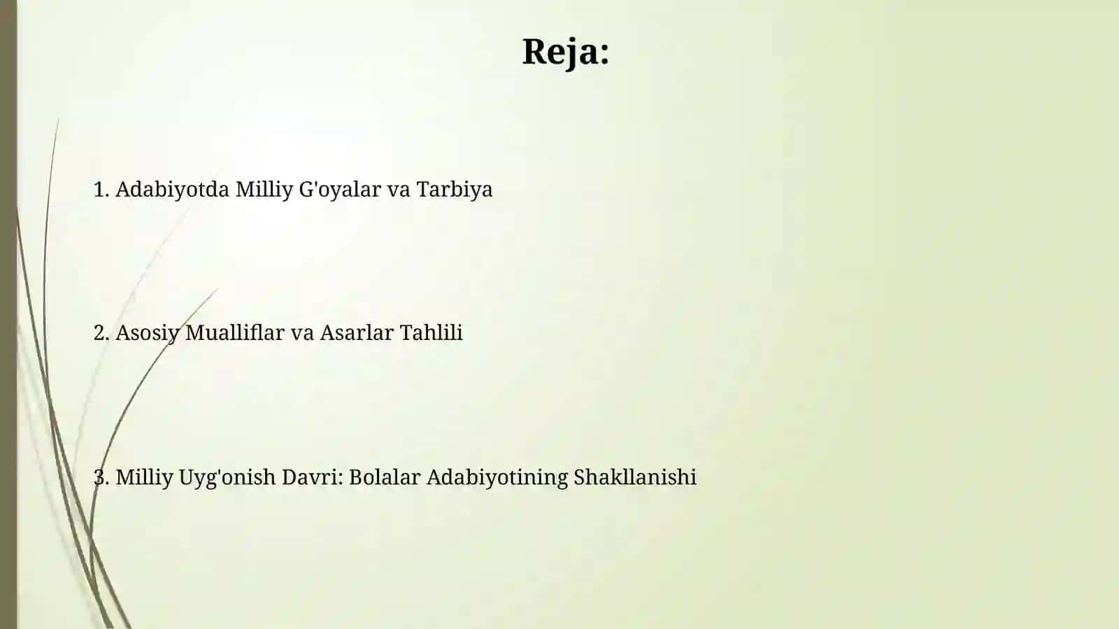 Milliy uyģonish davri òzbek bollalar adabiyoti 2