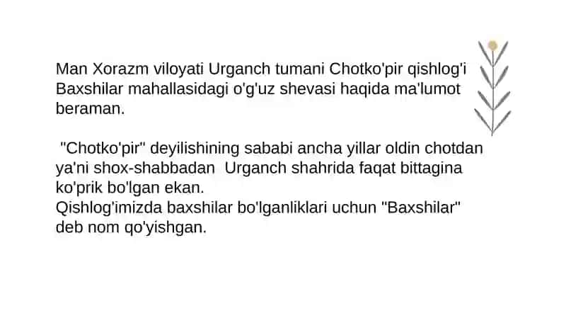 O'g'uz lahjasi 2
