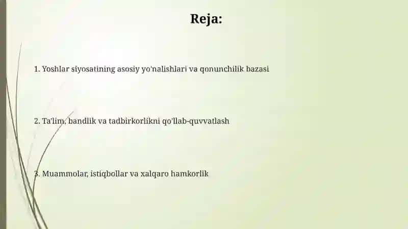 Ozbekiston dayoshlarsiyosati 2