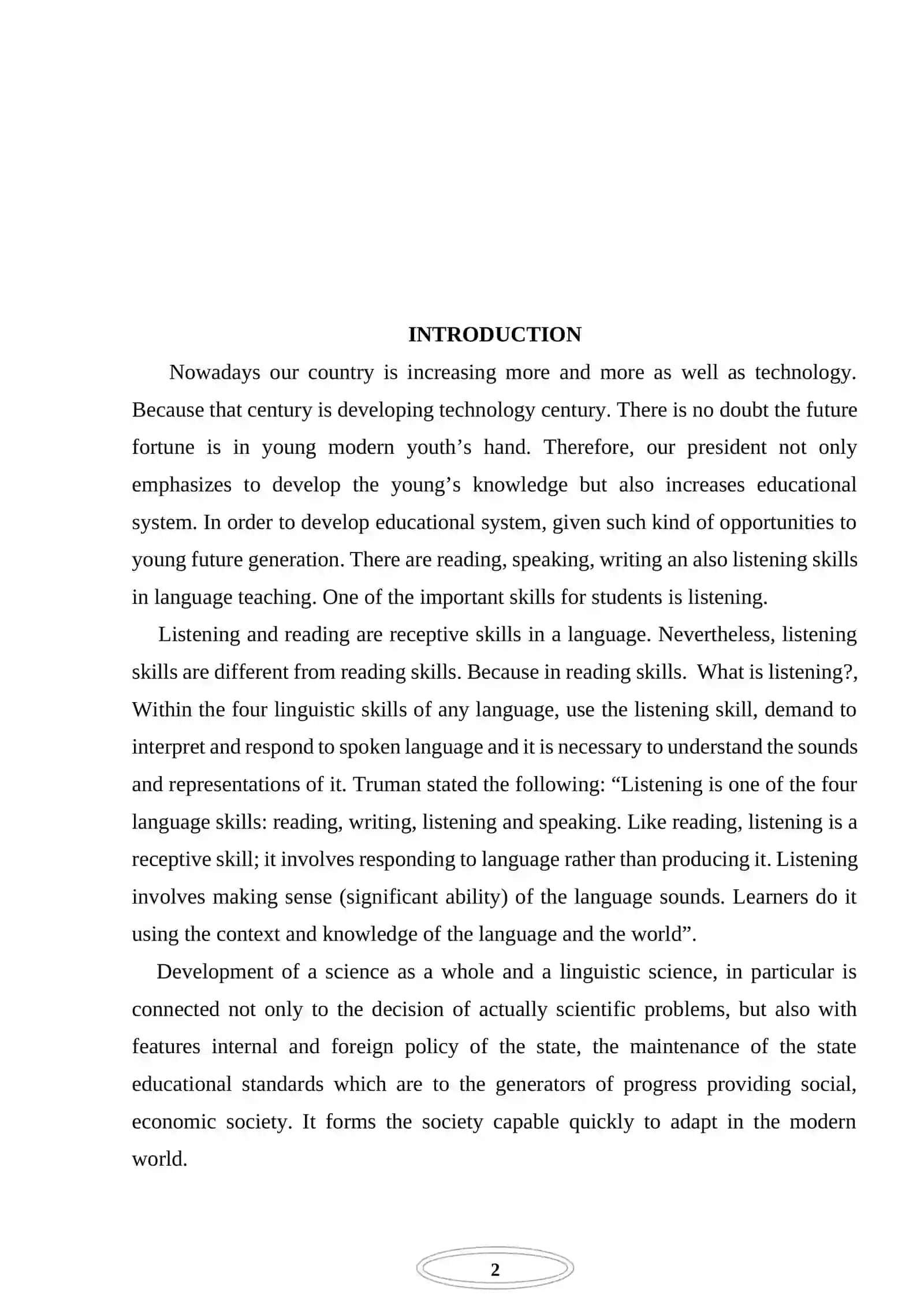 Teaching listening on the topic Cities for the Pre intermediate level pupils 2