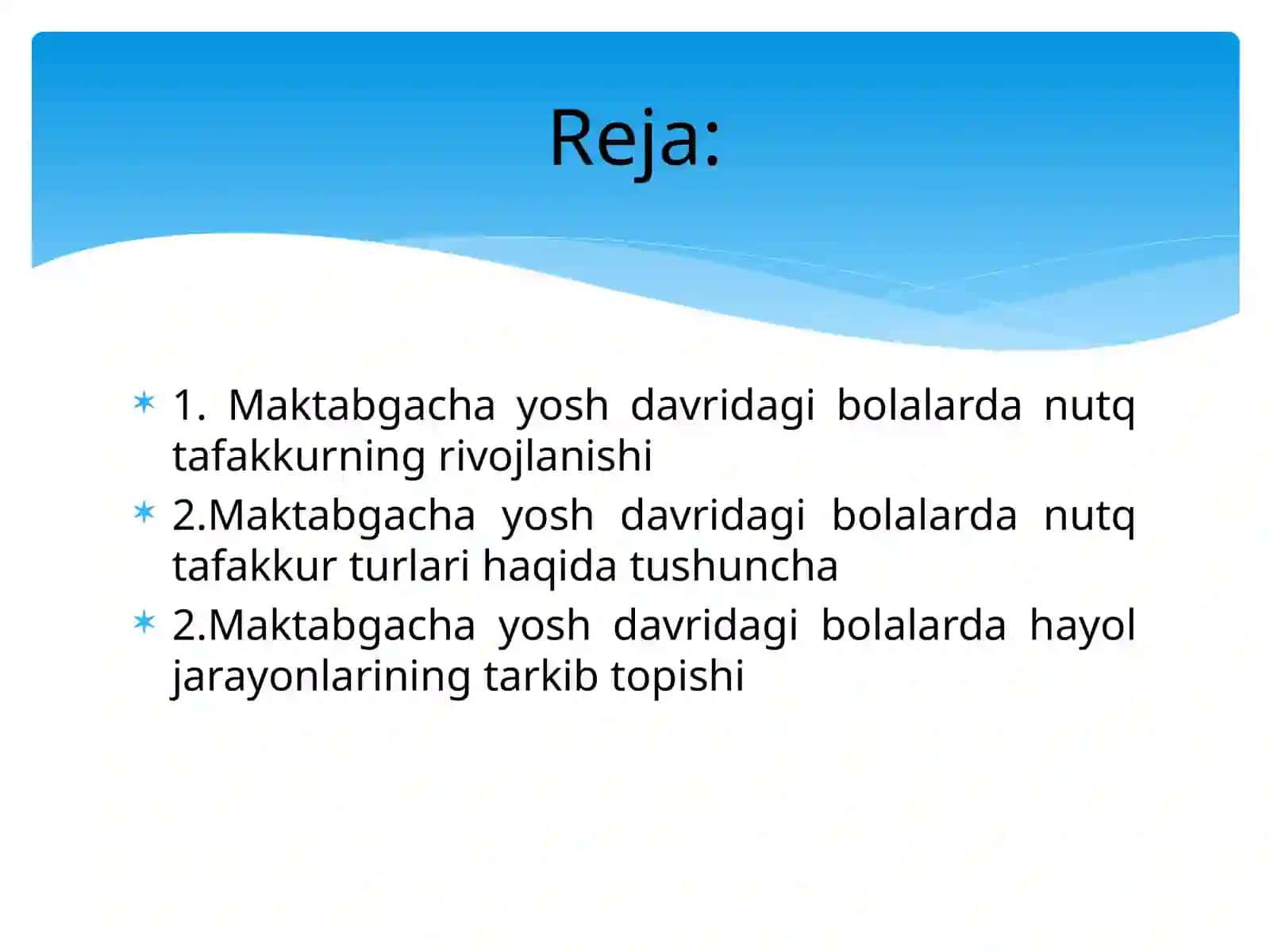 Maktabga yosh davridagi bolalarda nutq tafakkur va xayolning rivojlanishi 2