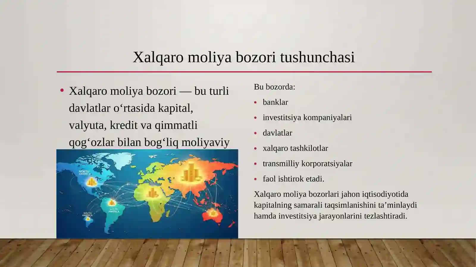 Xalqaro moliya bozorlari va markazlarining rivojlanish bosqichlari 2