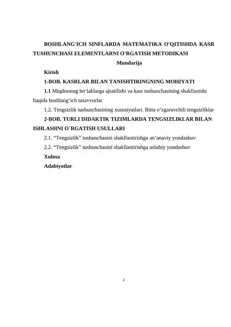 Boshlang‘ich sinflarda matematika o‘qitishda kasr tushunchasi elementlarni o‘rgatish metodikasi .docx 2