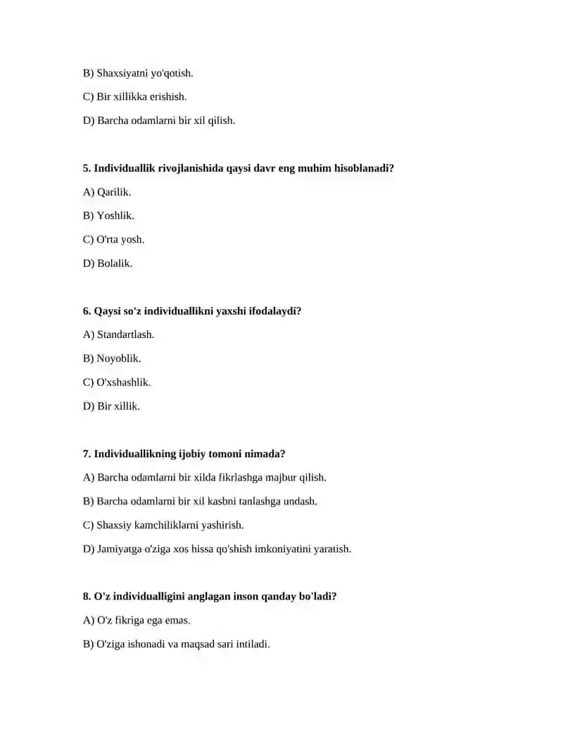 Shaxs rivojlanishining individuallik xususiyatlari va ularning roli 2