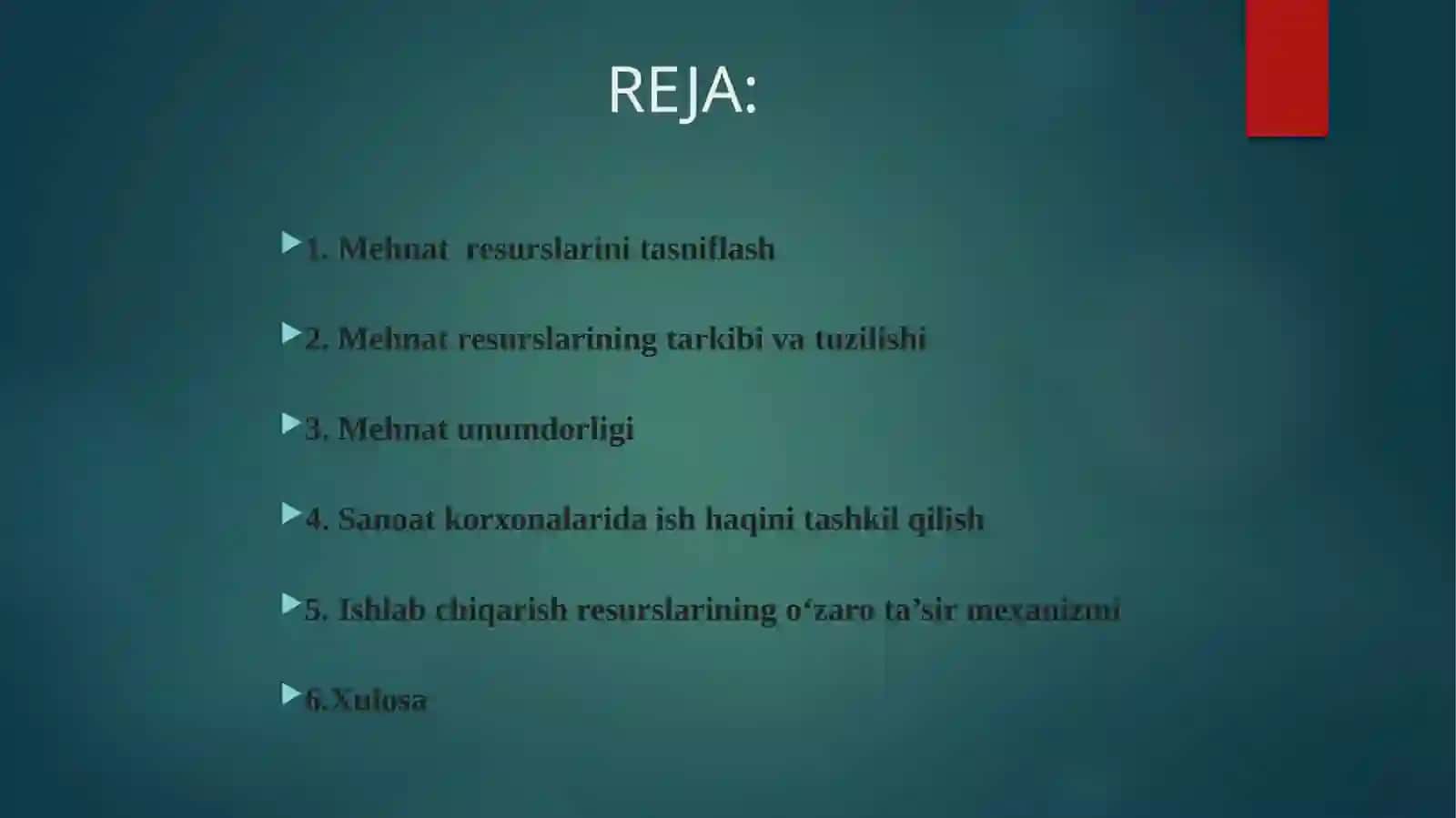 Korxonanin mehnat resurslari 2