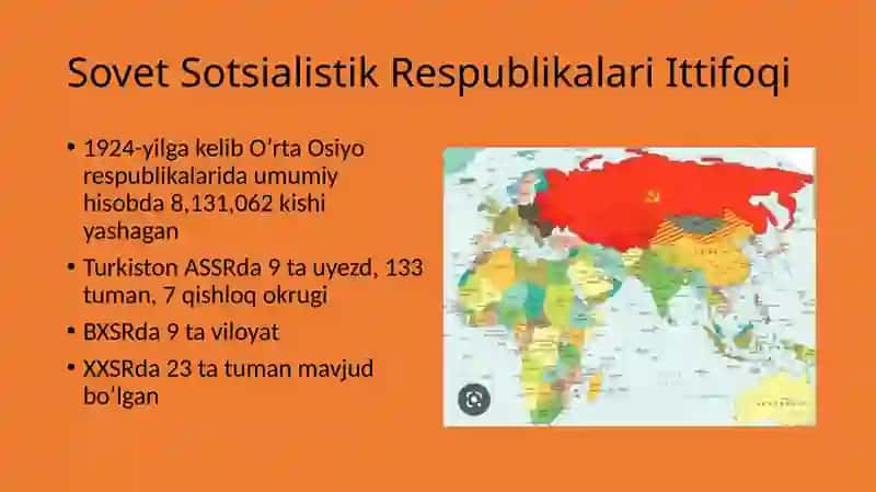 O'zSSRning tashkil topishi 2