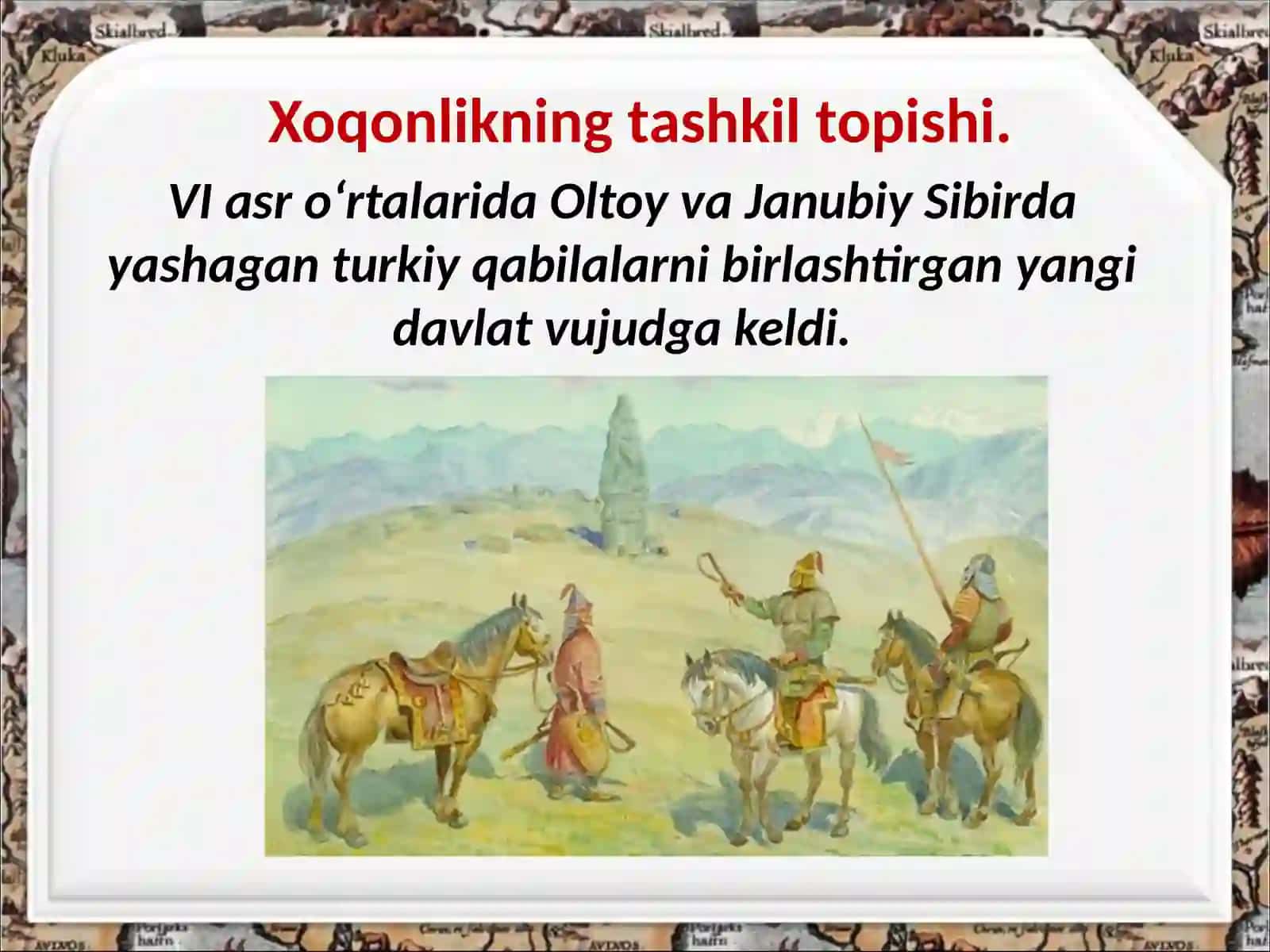 O‘rta Osiyo xalqlari Turk xoqonligi davrida 2