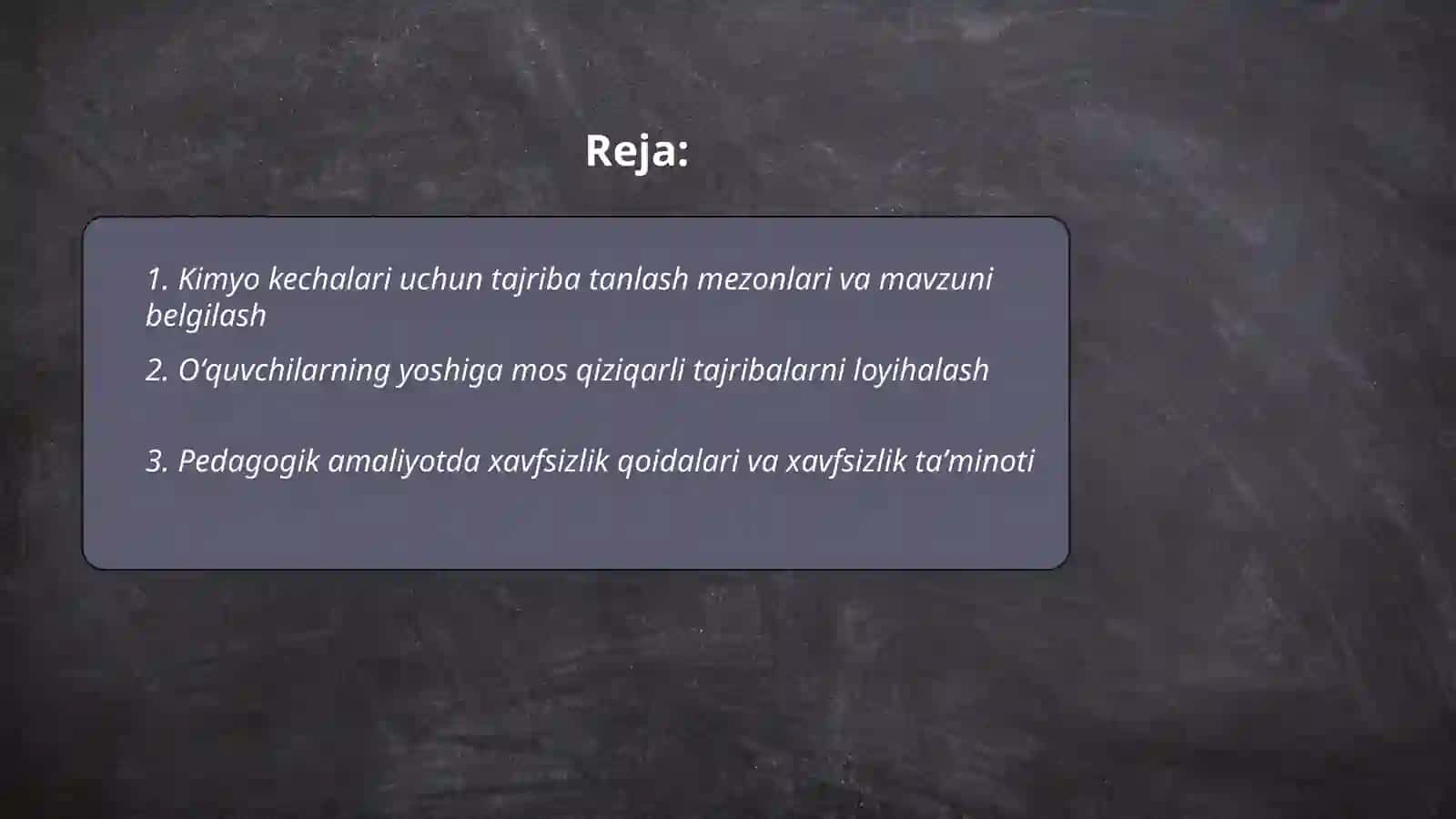 Kimyo kechalarini pedagogik amaliyot vaqtida oʻtkazishga oid qiziqarli tajribalar oʻtkazish metodikasi 2
