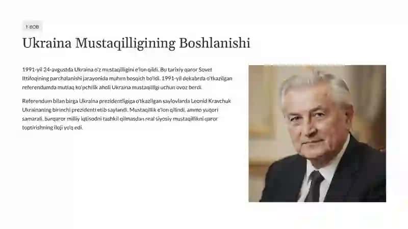 Ukraina Mustaqilligining Boshlanishi 2