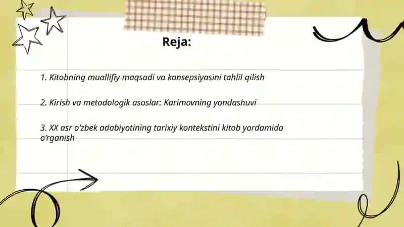 XX asr adabiyoti manzaralari 2
